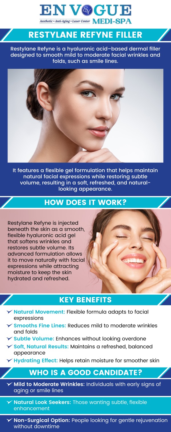 Common questions asked by clients: What is Restylane® Refyne Filler? How long do Restylane Refyne fillers last? How much do Restylane Refyne fillers cost? If you are concerned about the look of folds and wrinkles around your nose and mouth, Restylane® Refyne Filler may be an effective option for you. Our clinics are located in Southampton, PA, and Langhorne, PA. For more information, contact us or schedule a consultation. We serve clients from Southampton PA, Langhorne PA, Newtown PA, Woodmont PA, Willow Grove PA, Horsham PA, Levittown PA, Parkland PA, and surrounding areas. Common questions asked by clients: What is Restylane® Refyne Filler? How long do Restylane Refyne fillers last? How much do Restylane Refyne fillers cost? If you are concerned about the look of folds and wrinkles around your nose and mouth, Restylane® Refyne Filler may be an effective option for you. Our clinics are located in Southampton, PA, and Langhorne, PA. For more information, contact us or schedule a consultation. We serve clients from Southampton PA, Langhorne PA, Newtown PA, Woodmont PA, Willow Grove PA, Horsham PA, Levittown PA, Parkland PA, and surrounding areas.